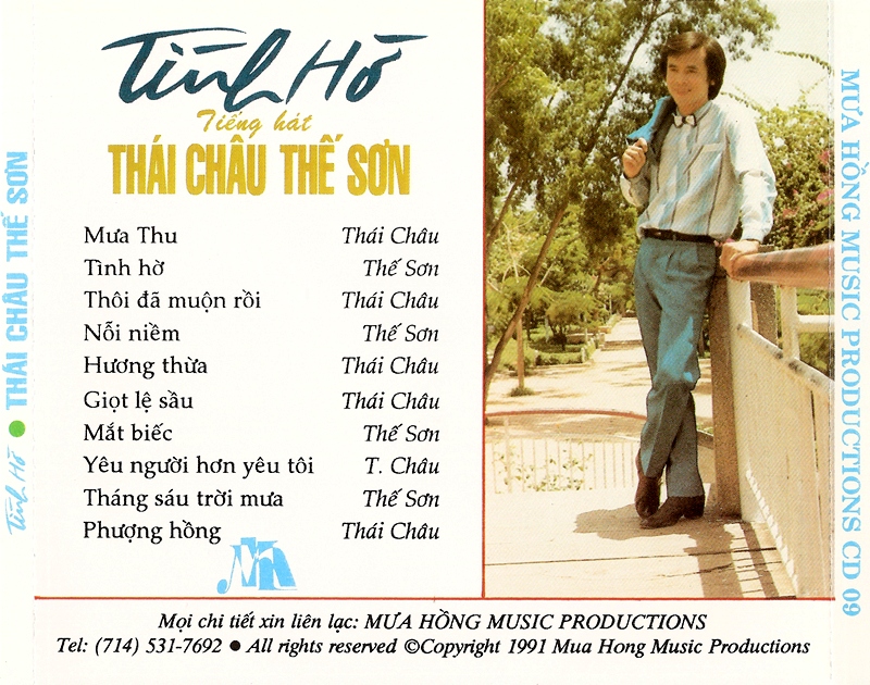 Bộ 6 đĩa cd tiếng hát Thái Châu 2