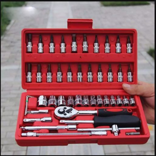 Bộ dụng cụ vặn siết ốc vít đa năng 46 món. tool kit repaire