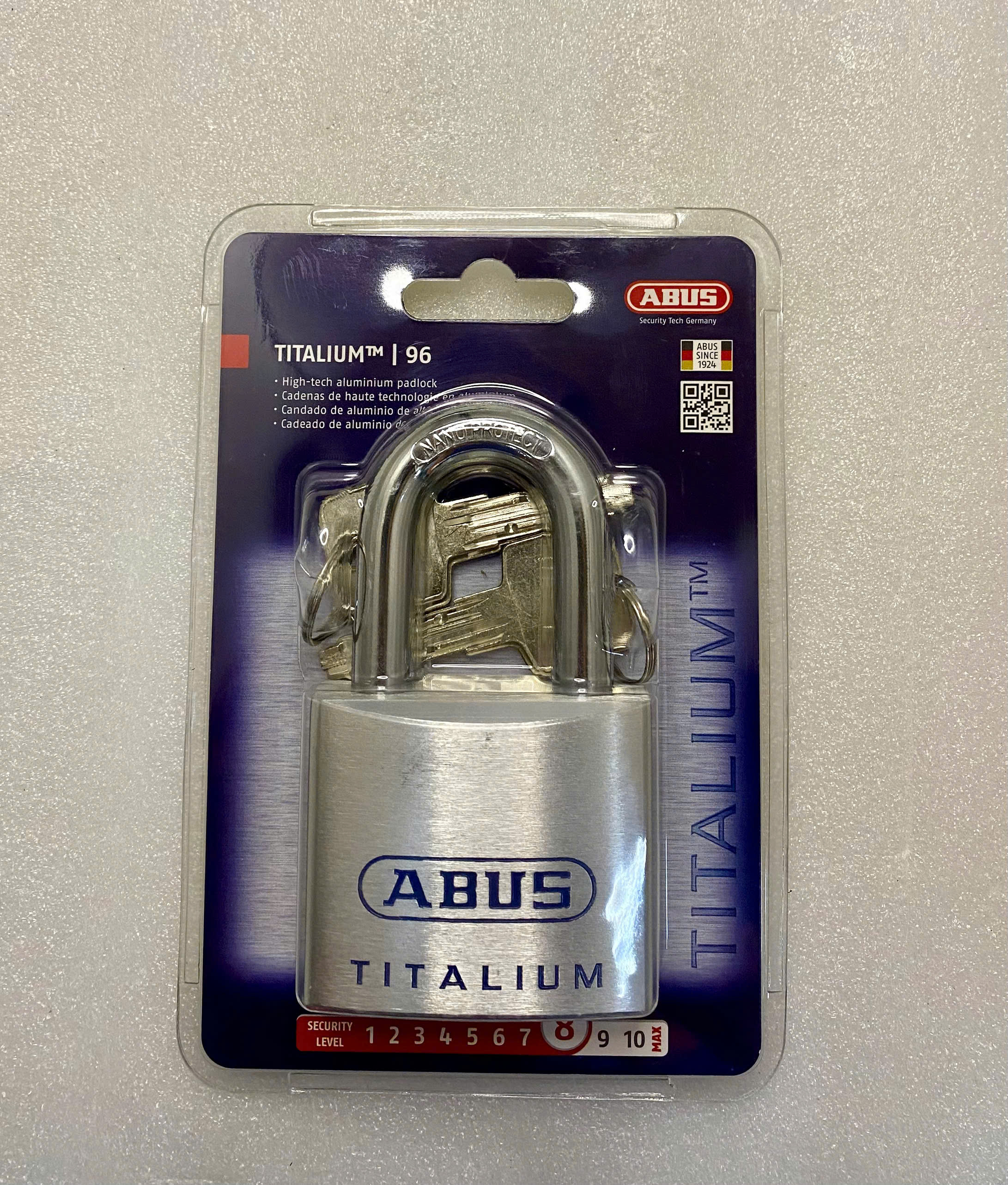 [HCM]ABUS 96TI/60 KHOÁ BẤM ABUS TITALIUM 96TI/60MM 04 CHÌA VI TÍNH CAO CẤP, CHỐNG CƯA CẮT AN TOÀN ĐỈNH CAO