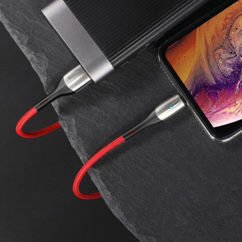 Cáp sạc và truyền dữ liệu tốc độ cao Baseus Horizontal Data Lightning cho iPhone/ iPad có đèn Led