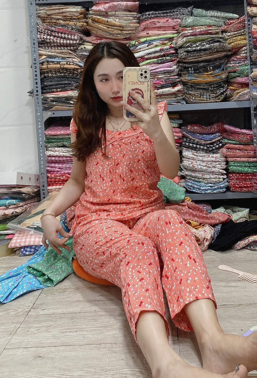 (GIÁ GỐC) Đồ bộ lụa mango có túi 55 - 65kg