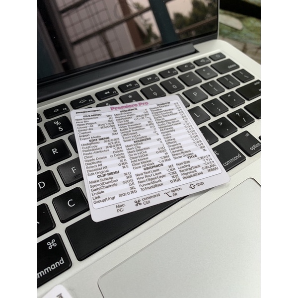 Miếng dán phím tắt AI, PTS, Lightroom, Premier Pro cho Macbook / Windows | Magicwrapvn