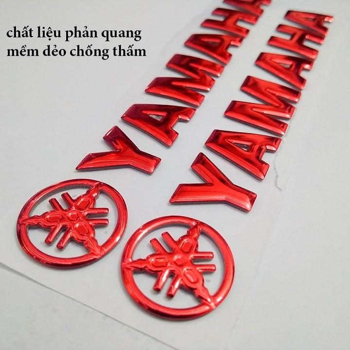 Bộ 2 tem YAMAHA 3D Nổi - Vindecal BD