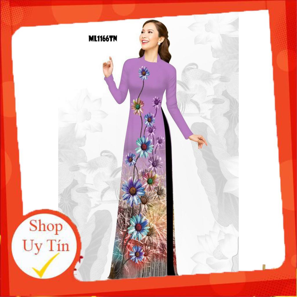 [Freeship đơn từ 0đ] ] Áo dài lụa nhật 👗 FREESHIP 👗 Áo dài chất lụa Nhật in 3d đẹp