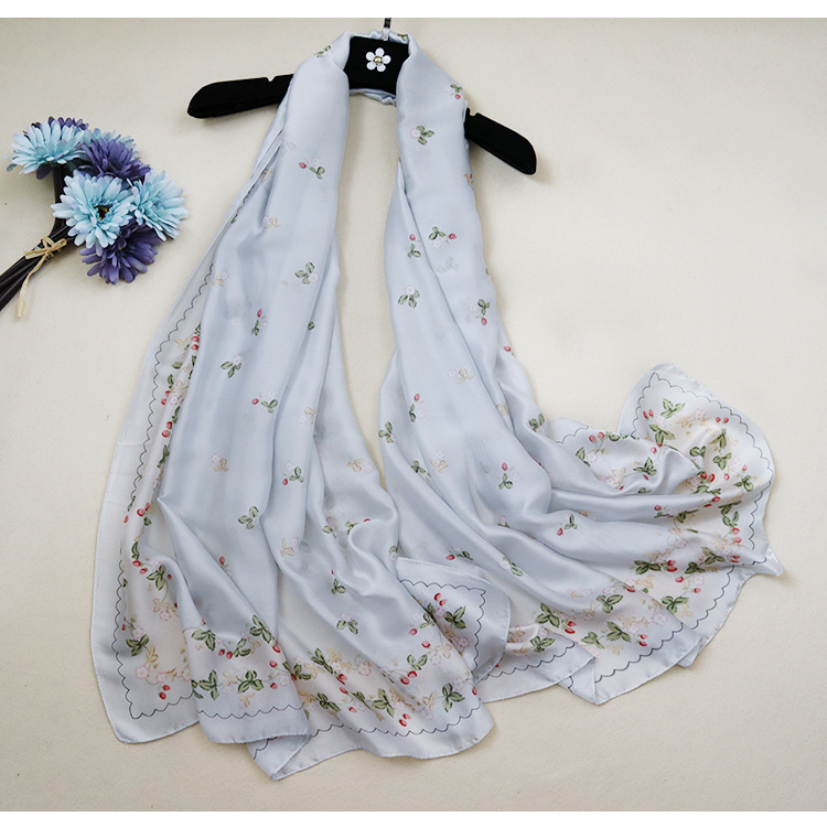 Khăn choàng lụa thời trang cao cấp HL004 - size 90cm X 180cm