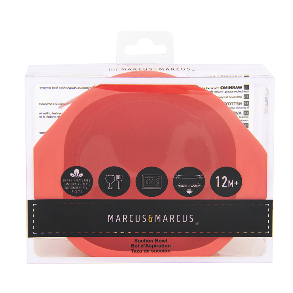Bát Ăn Dặm Silicon Có Đế Hút Chân Không Chống Đổ Marcus & Marcus Cho Bé, Từ 12 Tháng - Marcus