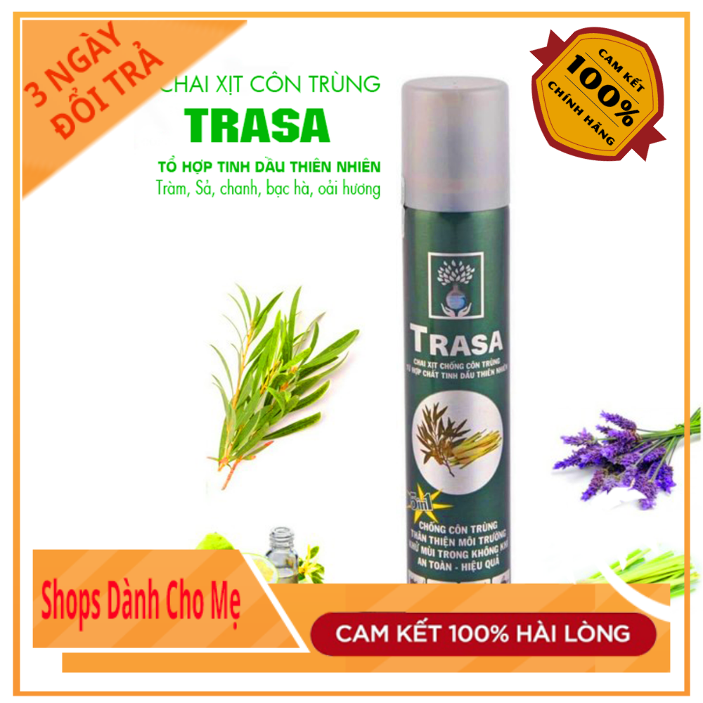 Tinh dầu chống côn trùng Trasa (120ml) Dạng xịt