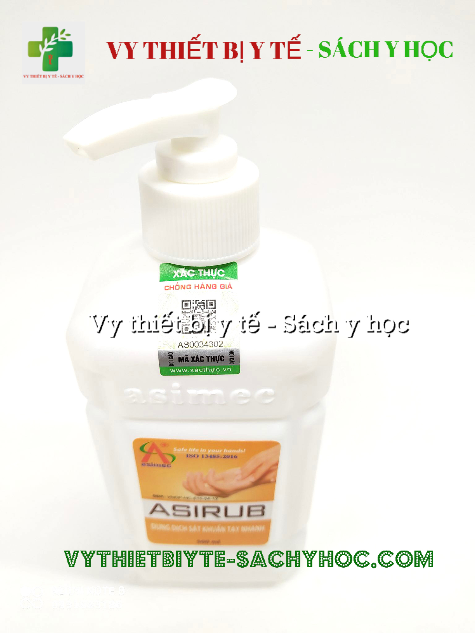 Nước rửa tay khô Asirub sát khuẩn