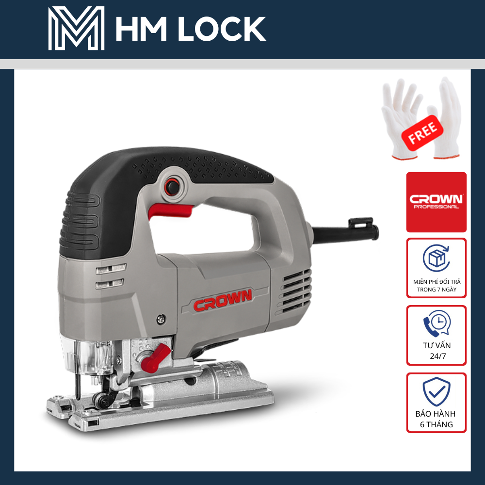 85mm máy cưa lọng 710w crown - hàng chính hãng - ct15189 - hm lock