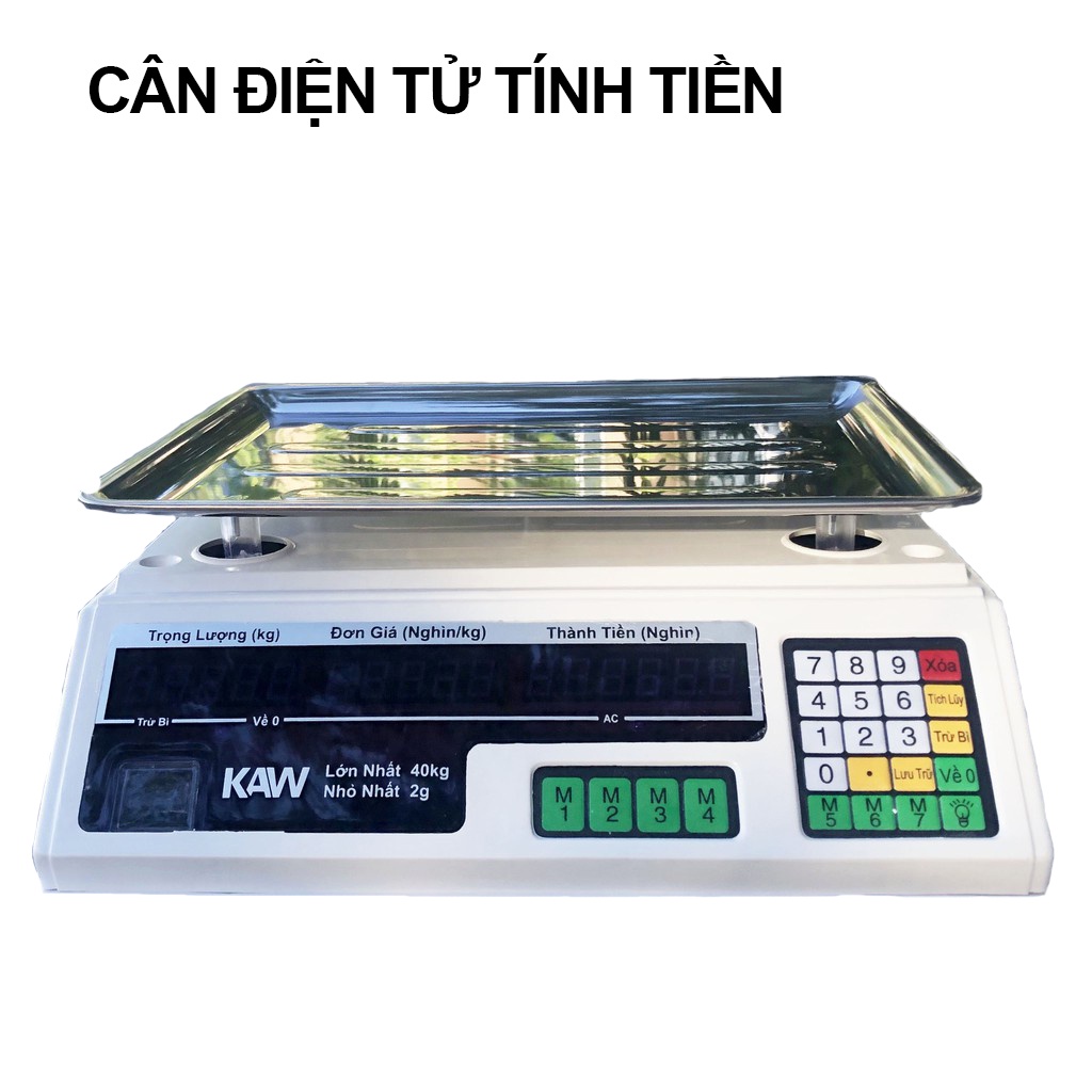 Cân điện tử, Cân điện tử có chuẩn không - Cân điện tử tính giá loại 40kg chất lượng tốt, siêu chuẩn xác, chống nước, thiết kế thông minh, bền bỉ - Bảo hành uy tín 1 đổi 1