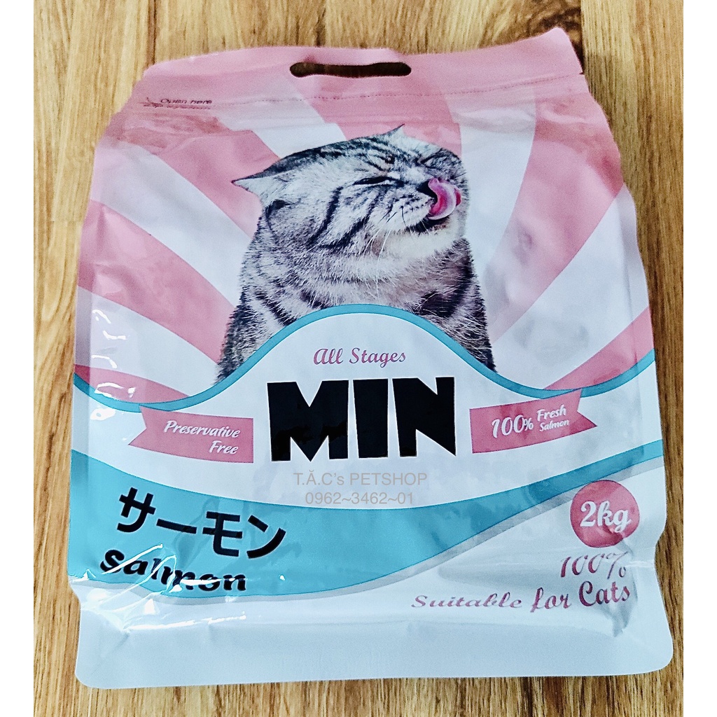 MIN HẠT CHO MÈO MỌI LỨA TUỔI BỊCH 2KG