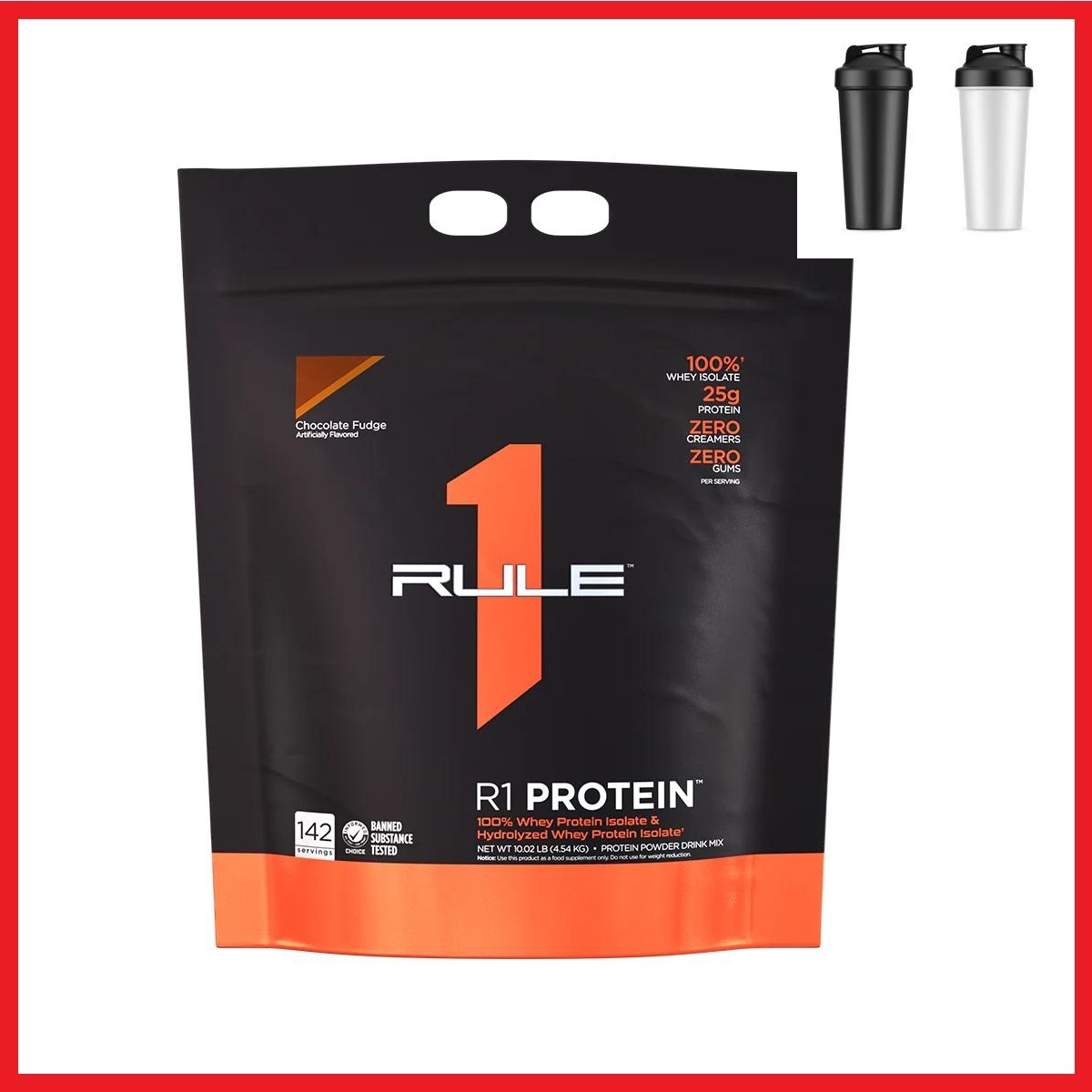 Rule 1 Protein 10Lbs 4,54kg – Bổ sung Protein 100% Whey Isolate & Hydrolyzed, hấp thu cực nhanh, tăng Cơ cực mạnh
