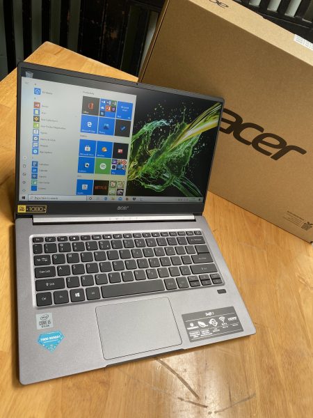 [HCM]laptop Acer Swift3 i5 8G ssd512G fullbox 100% siêu mỏng nhẹ 1.19ki