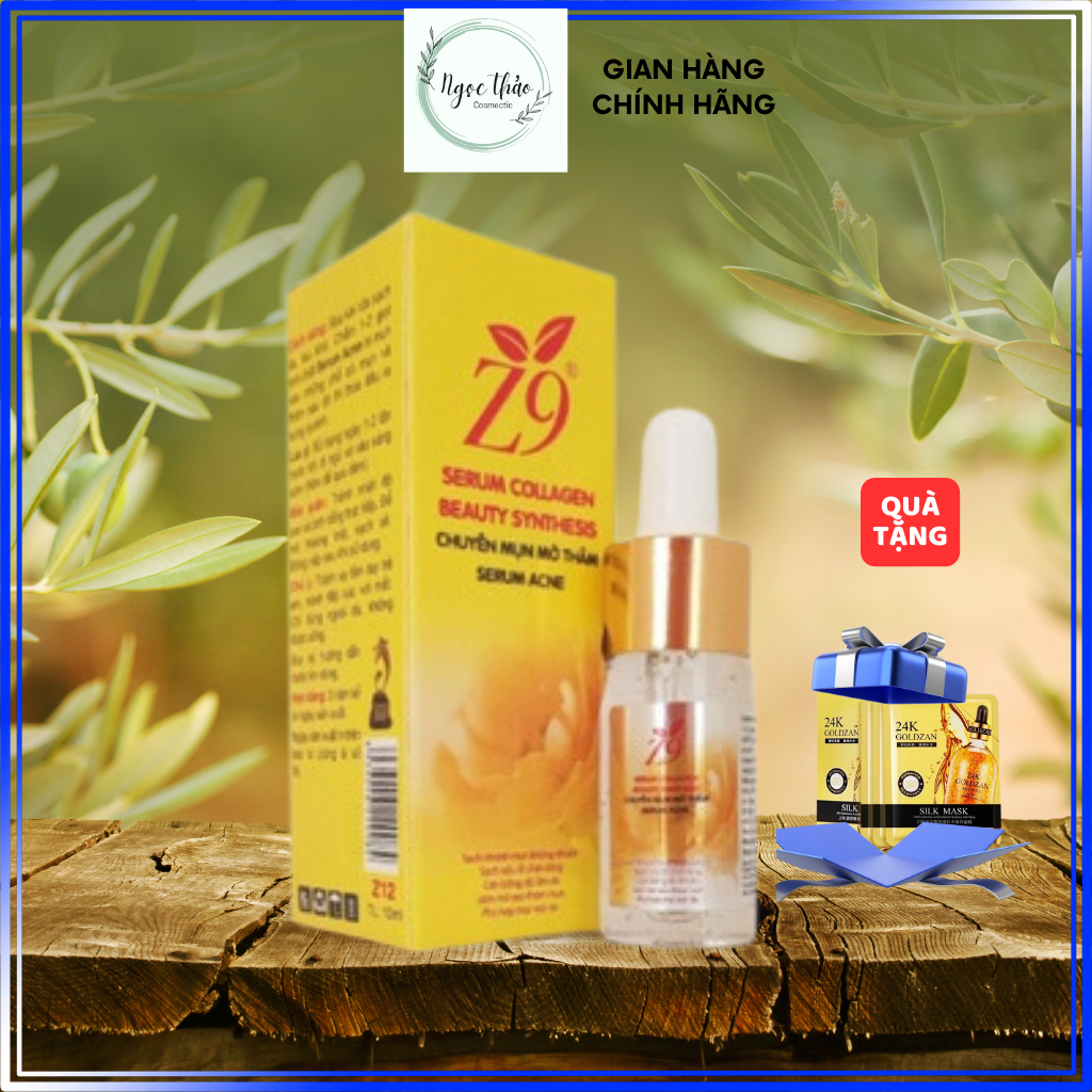 Serum mụn, serum mụn mờ thâm trắng da z9 10ml z12