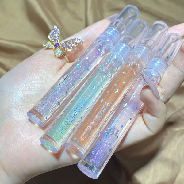 Son bóng dưỡng ẩm trong suốt Nữ tính Dưỡng ẩm trong suốt Dưỡng ẩm Pearly Shimmer Superimposable Glass Lip Gloss ZenababyShop