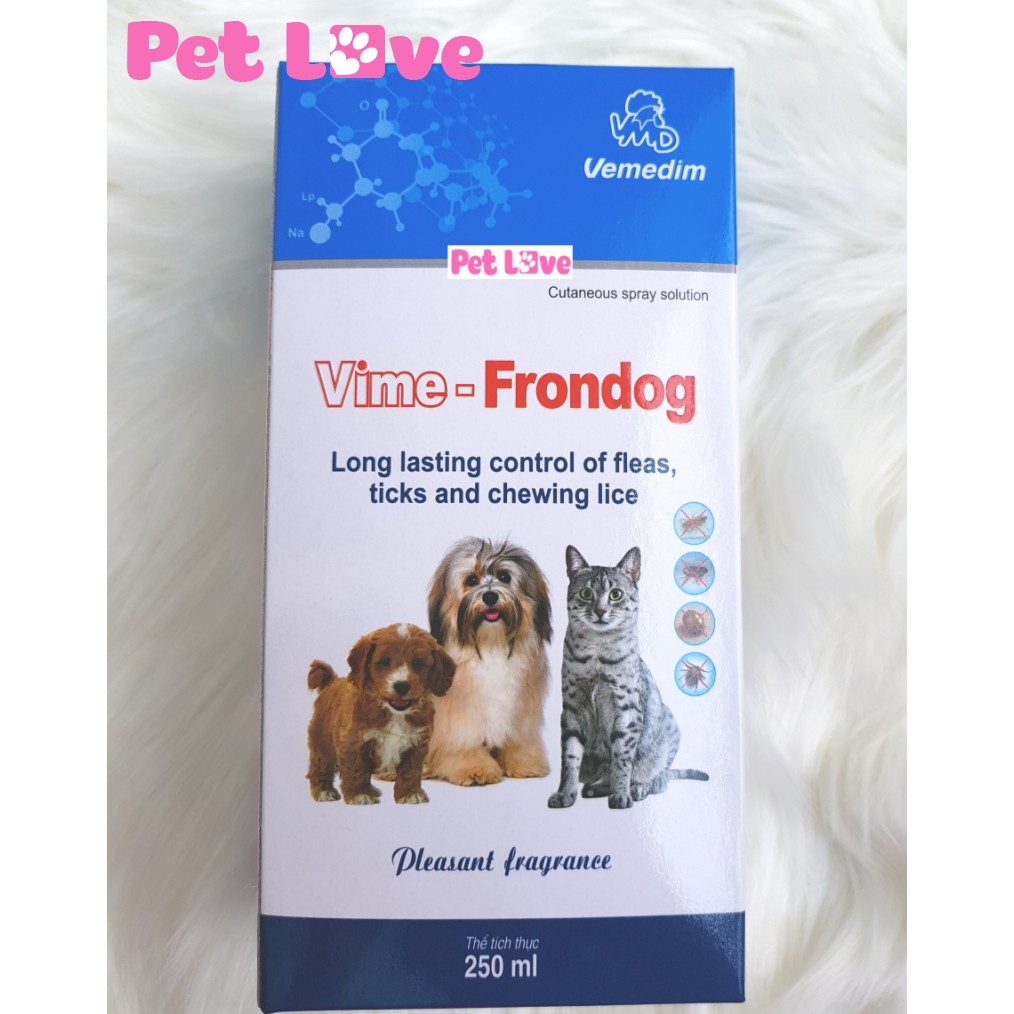 Vime Frondog diệt ve rận, bọ chét chó mèo
