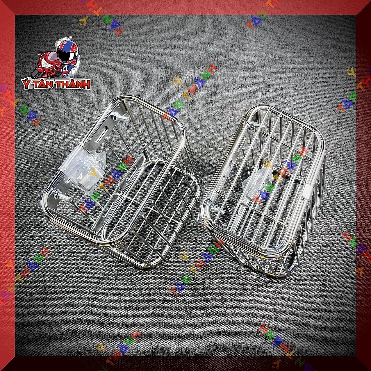Rổ inox mini cho xe wave nhỏ,wave lớn MS16