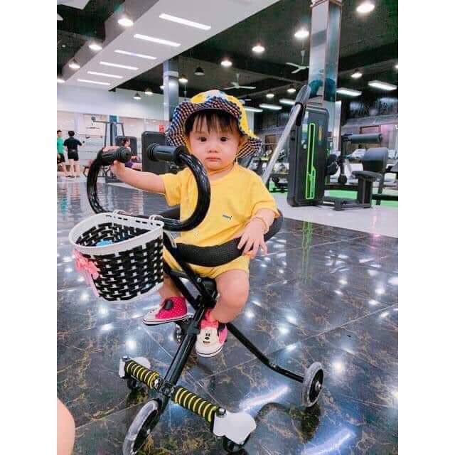 XE ĐẨY 5 BÁNH GẤP GỌN