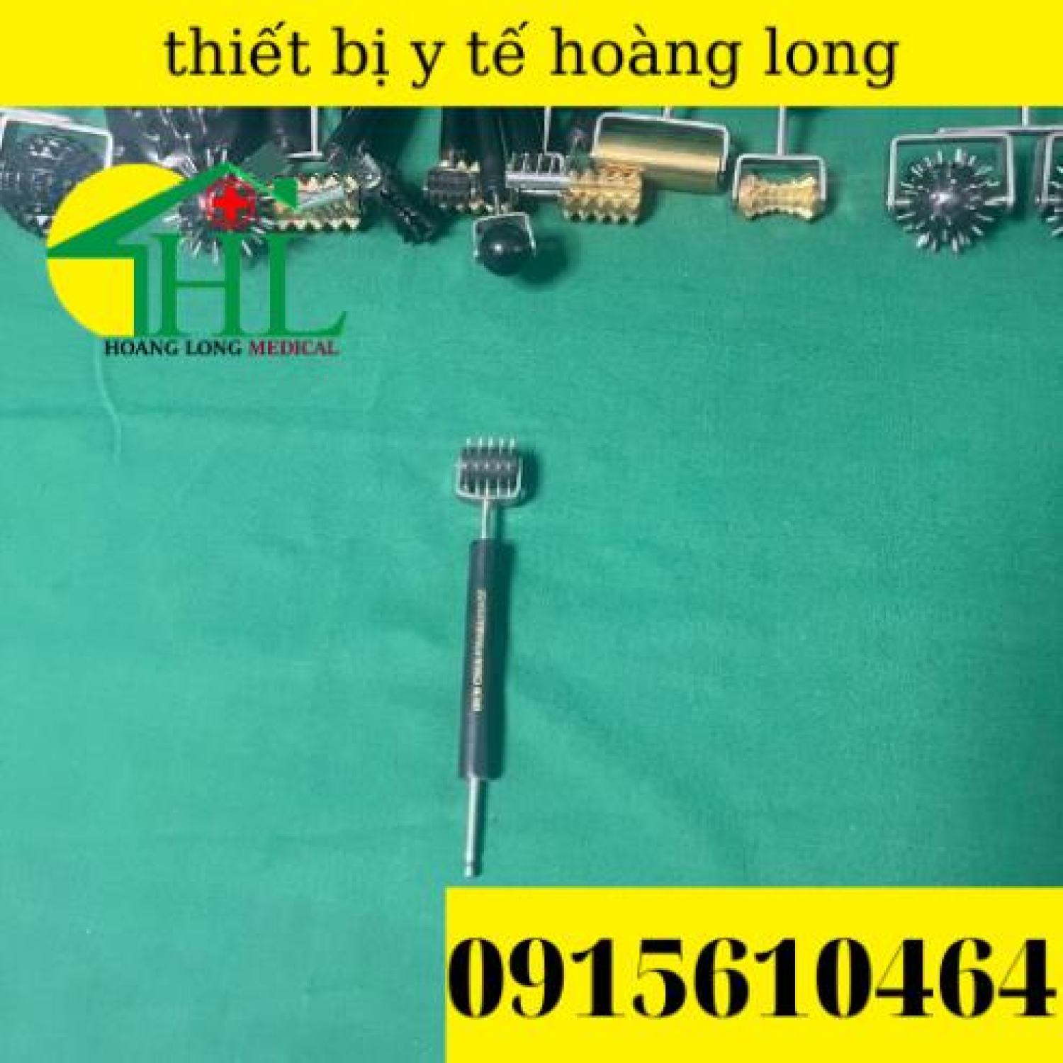 [Hàng Chính Hãng Diện Chẩn Bùi Quốc Châu] Cây Lăn Đinh Dò Huyệt 2 Đầu - Dụng Cụ Diện Chẩn