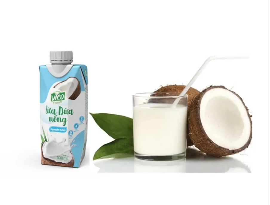 Sữa Dừa Uống Nguyên Chất Vico Fresh 330ml