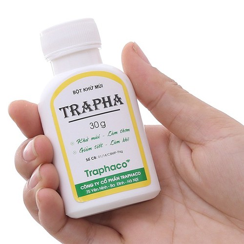 1chai Trapha bột khử mùi ( chai 30g )