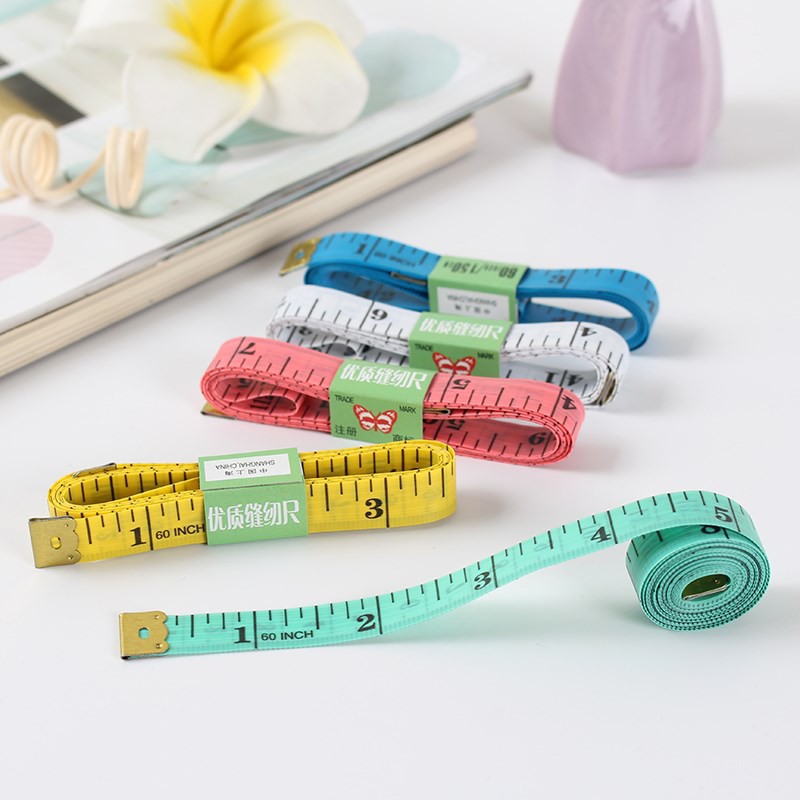 Thước Dây May Đồ - Đo 3 Vòng Dài 1.5m Nhiều Màu Bền Đẹp Có Đầu Sắt