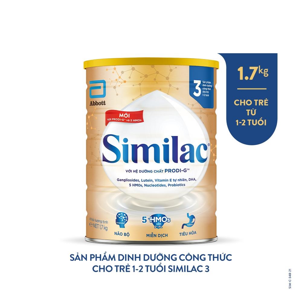 Sữa bột Similac 3 1.7kg/lon Dinh Dưỡng 5G