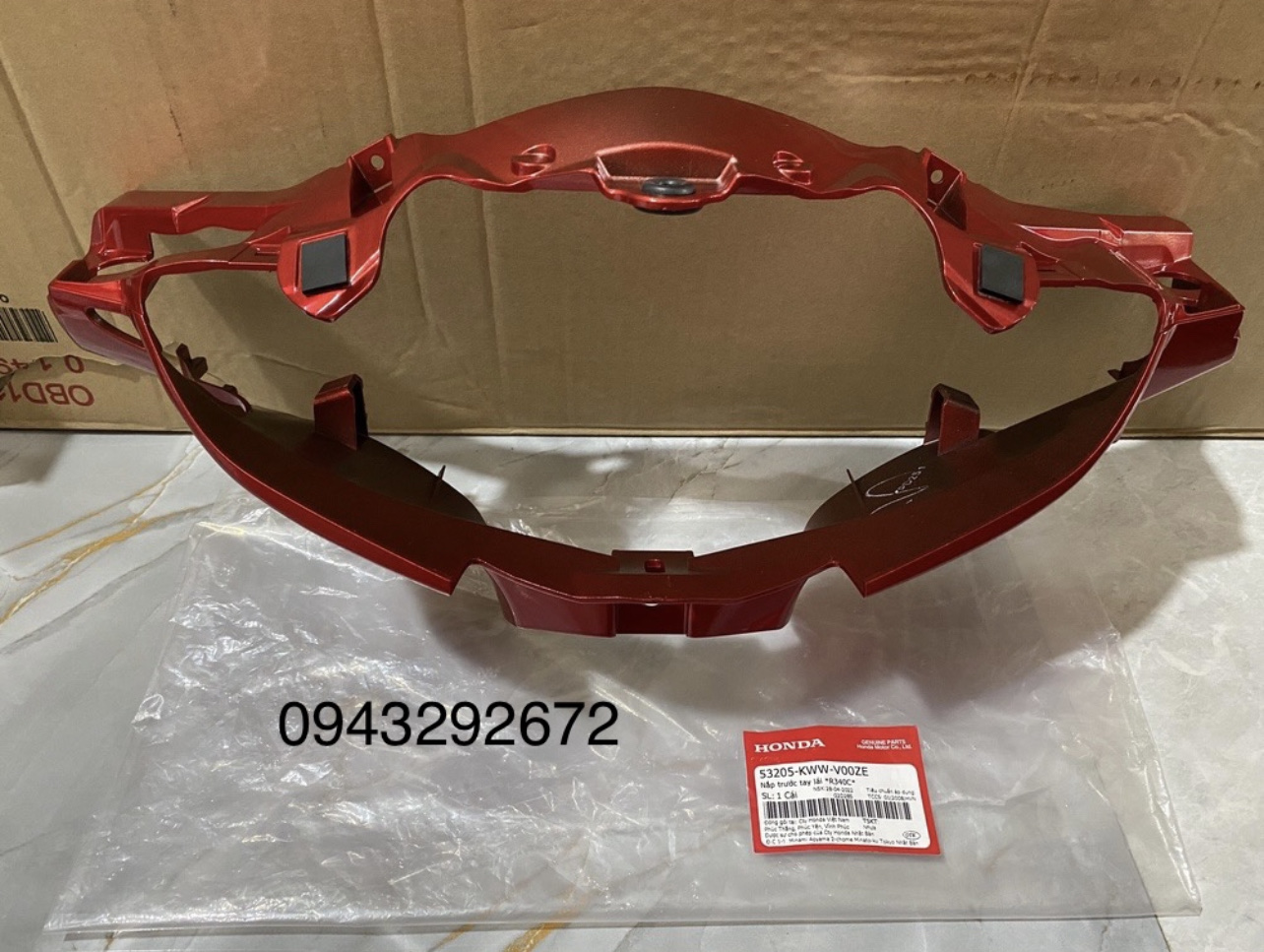 Bàn Thờ ( Nắp Trước Tay Lái ) Rsx 110 ( 2010  2012 ) Đỏ Tươi Honda ( 53205KWWV00ZE )