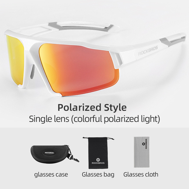 ROCKBROS Kính râm đi xe đạp Siêu nhẹ Photochromic Xe đạp leo núi Kính mát Unisex Bảo vệ chống tia cực tím Phân cực Xe máy Kính thời trang Xe đạp đường bộ Kính mát thể thao ngoài trời Thiết bị đi xe đạp