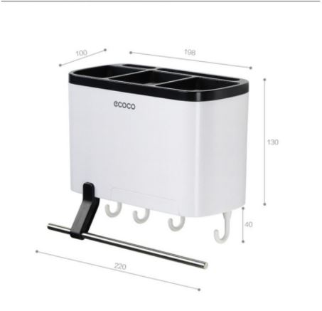 Kệ Đựng Dao, Đũa, Đồ Dùng Nhà Bếp Dán Tường Đa Năng ECOCO