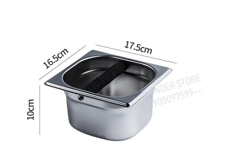 [HCM]Hộp đập bã cà phê inox 1kg