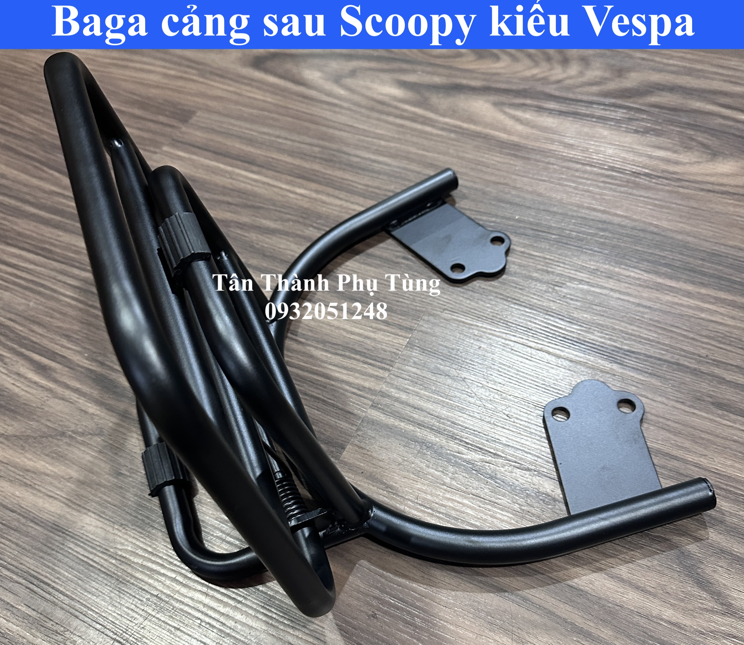 Baga cảng sau Scoopy kiểu Vespa có tựa