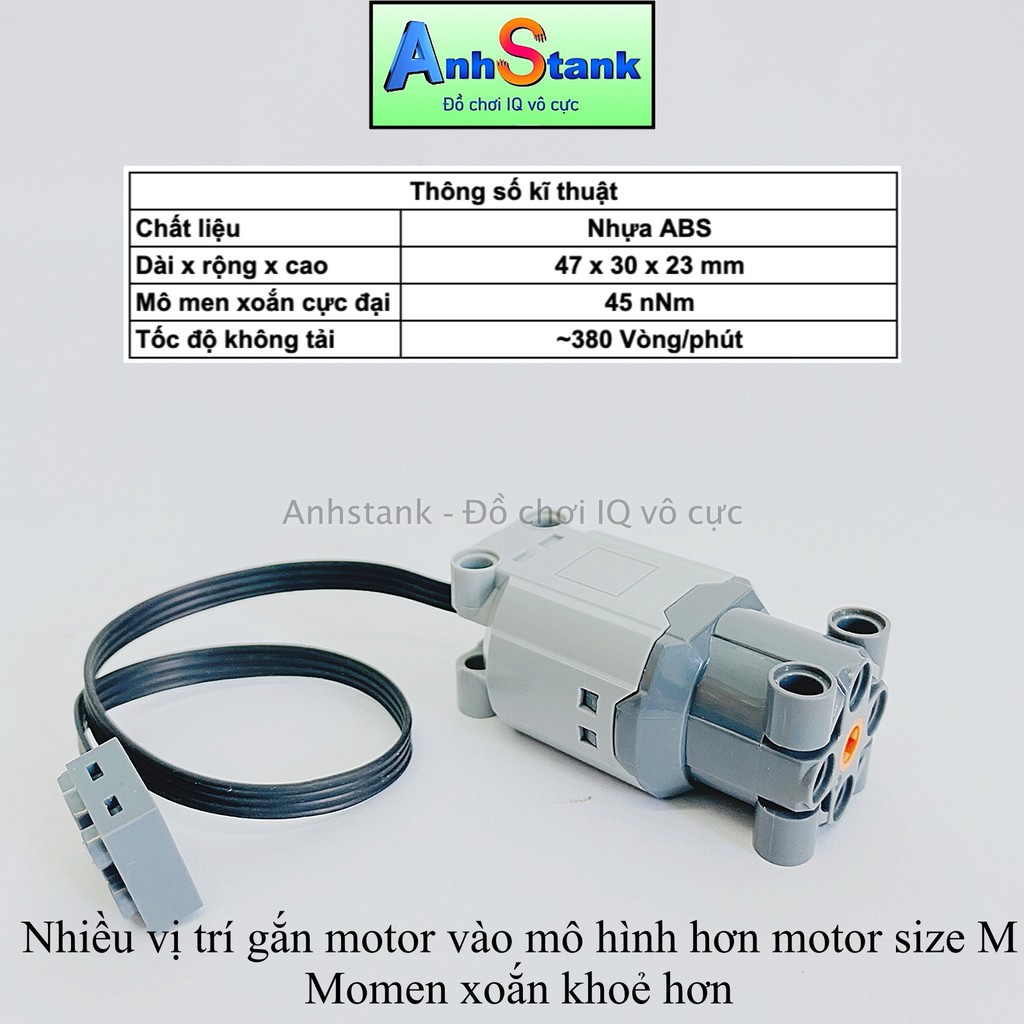 Motor đồ chơi Cỡ L 88003 Tương Thích 9686-Technic-Education