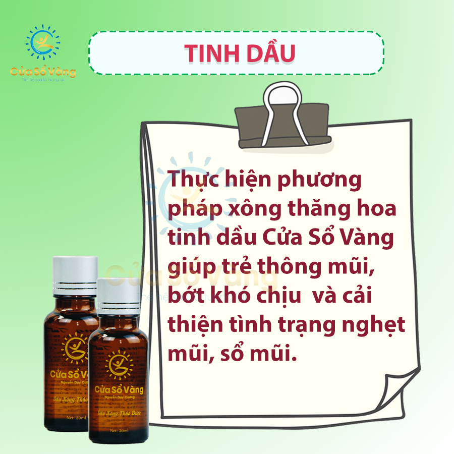 Tinh Dầu Thảo Dược Cửa Sổ Vàng (20ml)