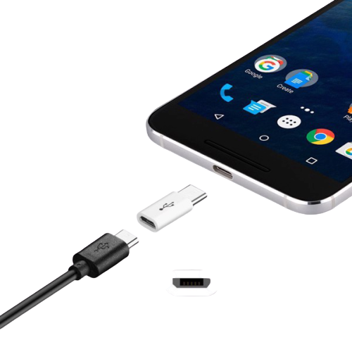 Đầu chuyển từ chân sạc Micro USB Sang chân iPhone và Type C