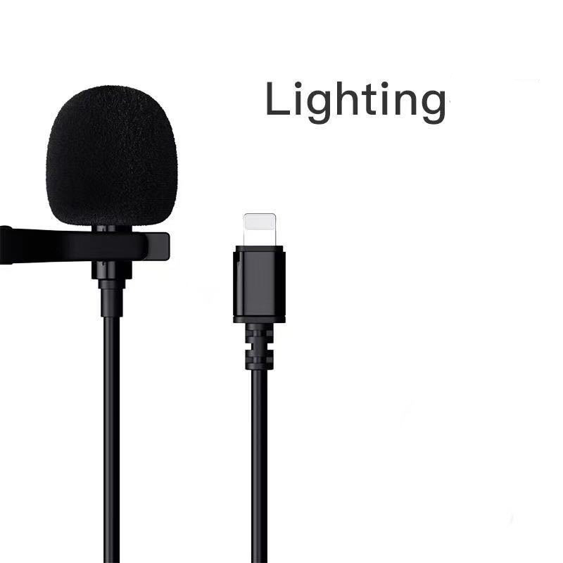 Micro Cài Áo Cho Điện Thoại Chân 3.5mm Type-C Lightning iPhone Android Thu Âm Nhạy Rõ Nét, mic thu âm điện thoại kẹp ve áo CuuLongstore