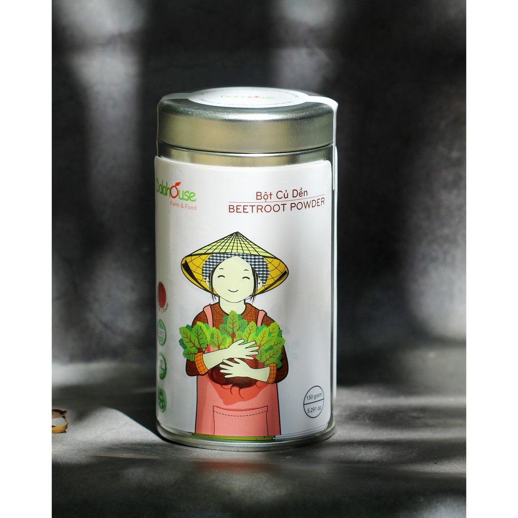 Bột Củ Dền DalaHouse Nguyên Chất (100% Natural Beetroot Powder) Hộp 150g