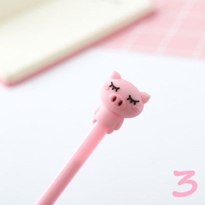 Bút Gel Mực Đen Chú Lợn Dễ Thương