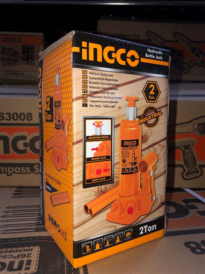 2 tấn Con đội thủy lực INGCO HBJ202