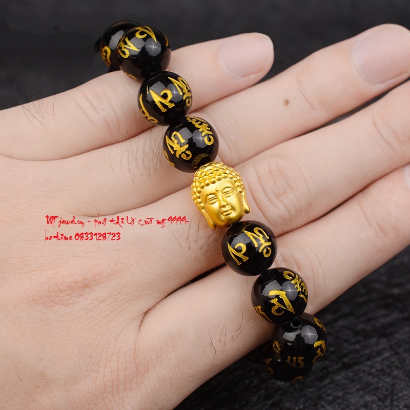 Charm Phật di lặc vàng 9999