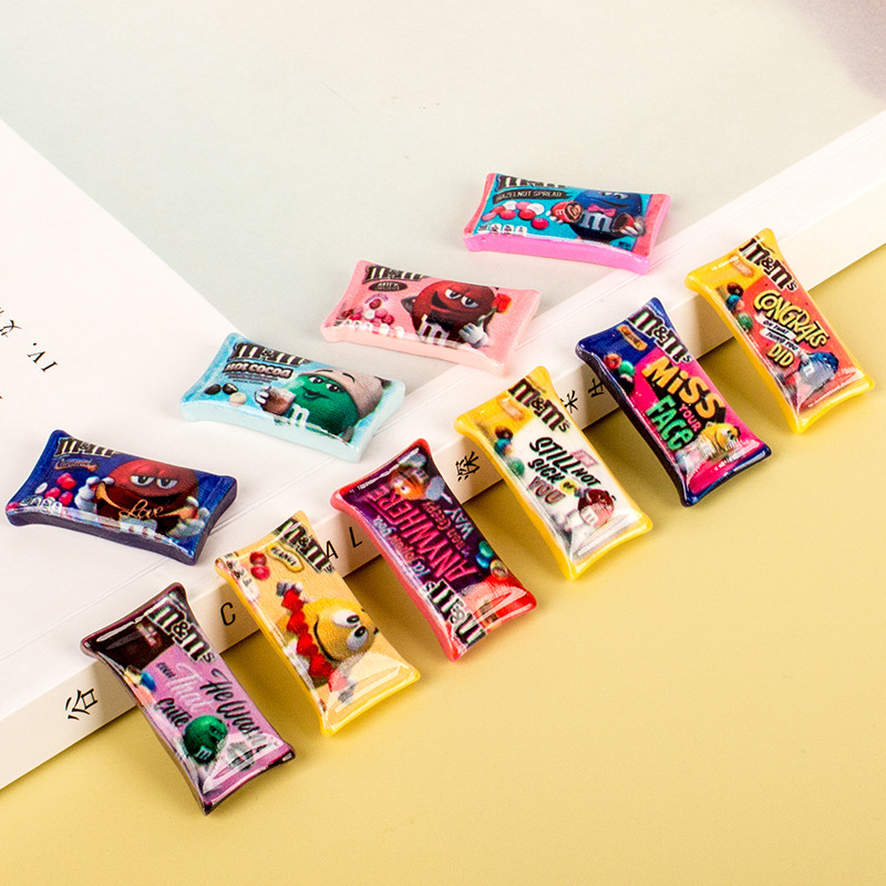 Mô hình gói kẹo socola M&M trang trí nhà búp bê [1 cái]
