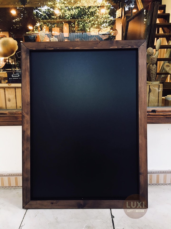 Bảng gỗ viết phấn 60x80cm (không kèm theo kệ đựng) LUXI decor