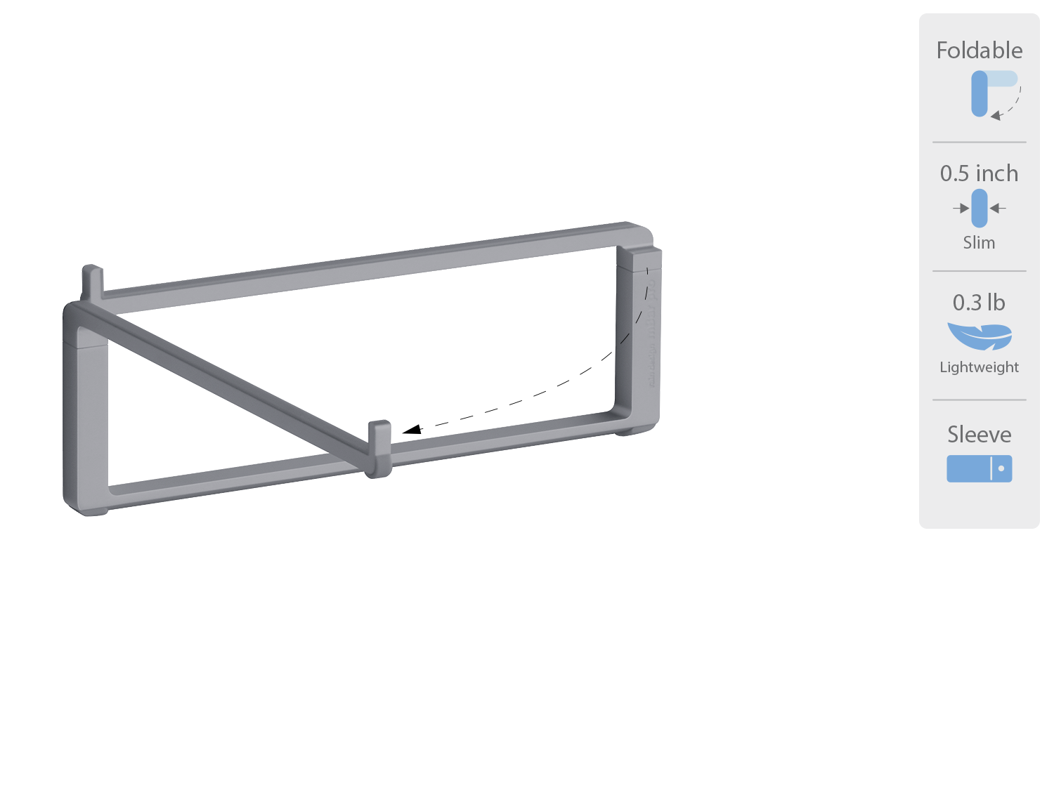 GIÁ ĐỠ TẢN NHIỆT RAIN DESIGN (USA) MBAR PRO FOLDABLE LAPTOP GRAY - RD-10083