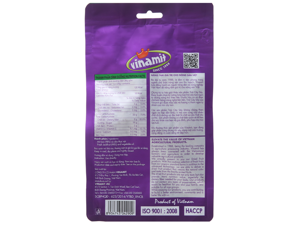 Mít sấy Vinamit 100g