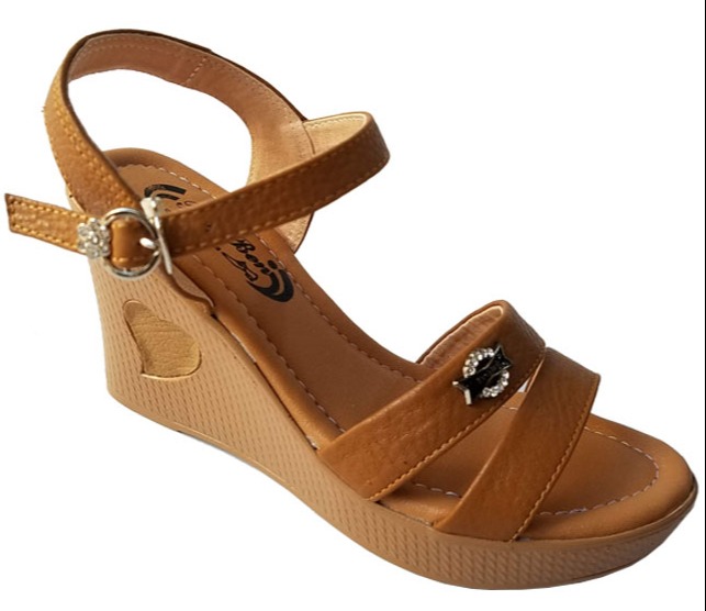 Giày Nữ Sandal Đế Xuồng Da Bò BIGBEN DS25