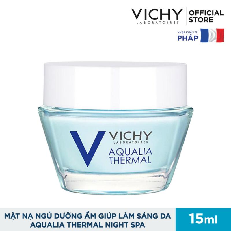 Mặt nạ ngủ dưỡng ẩm giúp làm sáng da Vichy Aqualia Thermal Night Spa Replenishing Radiance Enhancing Sleeping Mask 15ml nhập khẩu