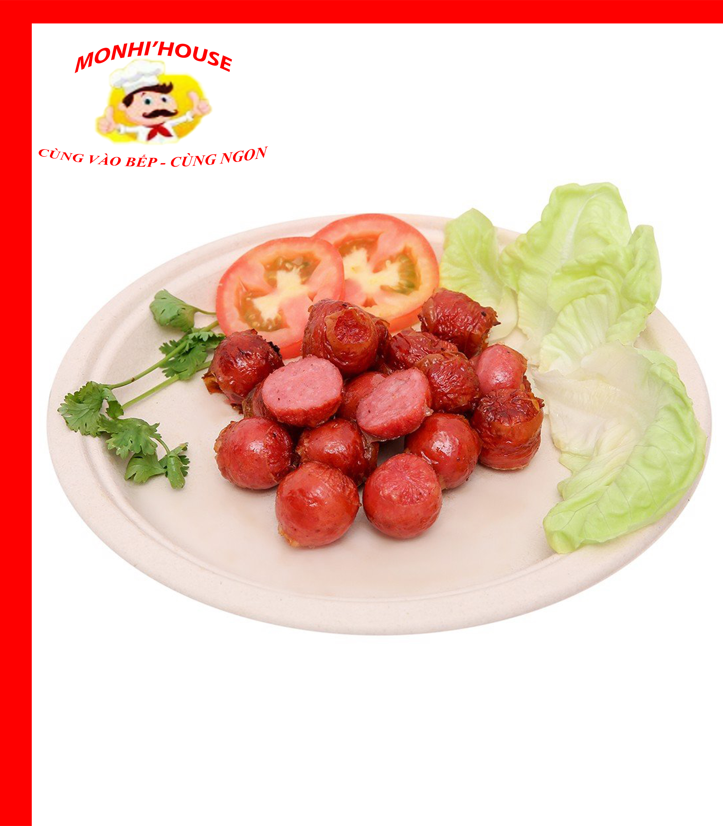 Gói 500g Xúc xích Hồ Lô ĐNÁ(40-45 viên)