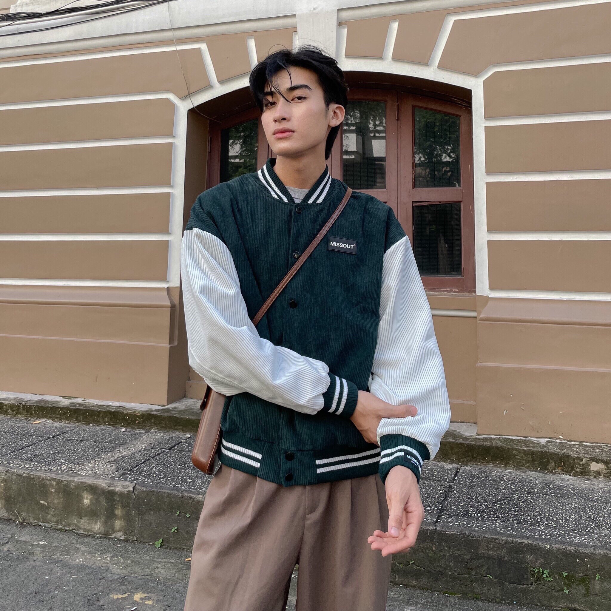 ÁO KHOÁC FABRIC BOMBER MOSS GREEN MST