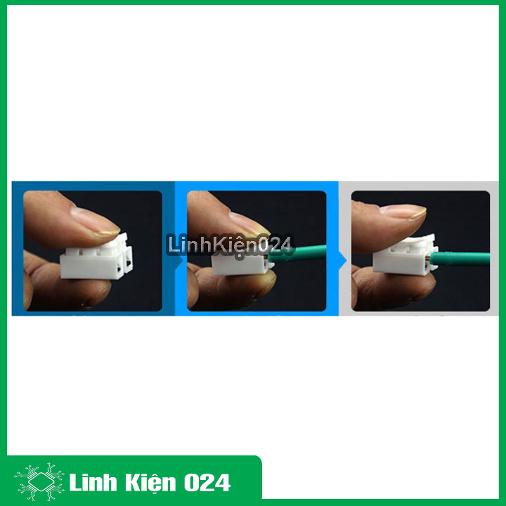 cầu nối điện - Bộ 5 Cầu Nối Dây Điện 3P ( Trắng )