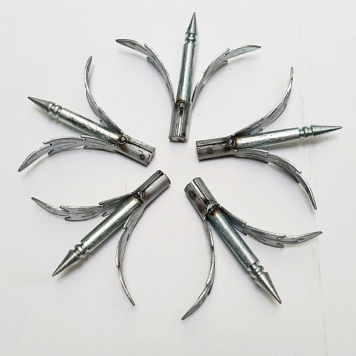 Bộ 5 Chông Sắt Trang Trí Cao 10cm Hàn Vào Đỉnh Hàng Rào Chống Trộm Phụ Kiện Cửa Rào Bảo Vệ Nhà Cửa